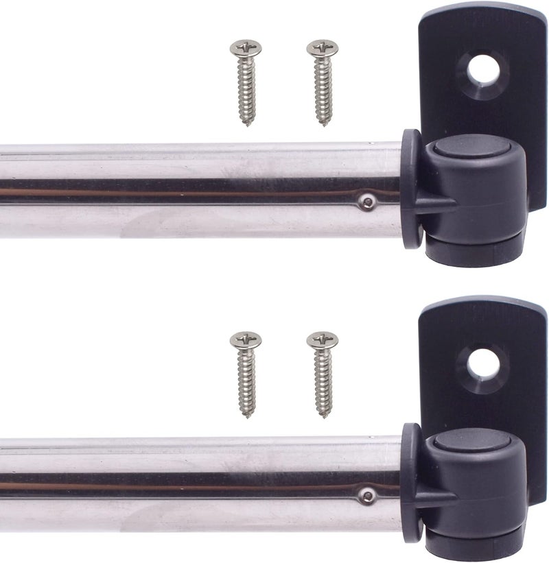 YYST Type A 16" to 28" Swivel End Curtain Cafe Sash Rod,Petite, Petite Café Sidelight Rods W Screws (black-2) - Image 1